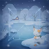 Tablecloth - Fox in Auspicious Snow