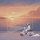 Tablecloth - Gintoki on a Scooter